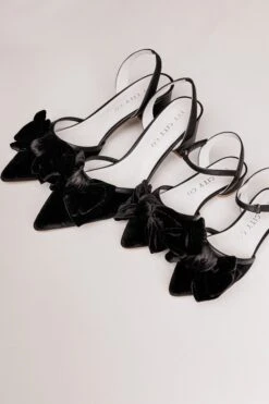 Mini Eloise Black Bow Heel -Ivy City Co Dress shoeblack 647467