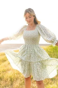 Short Madeline Dress In Blue - FINAL SALE 21 Short Madeline Dress In Blue - FINAL SALE -Ivy City Co Dress short madeline blue 04 158725