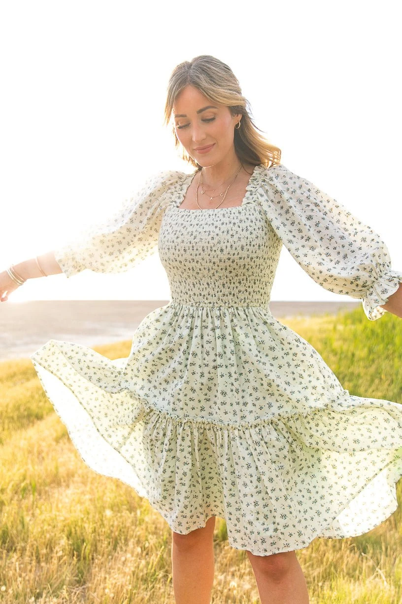 Short Madeline Dress In Blue - FINAL SALE 10 Short Madeline Dress In Blue - FINAL SALE - Image 10