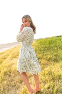 Short Madeline Dress In Blue - FINAL SALE 22 Short Madeline Dress In Blue - FINAL SALE -Ivy City Co Dress short madeline blue 05 668746