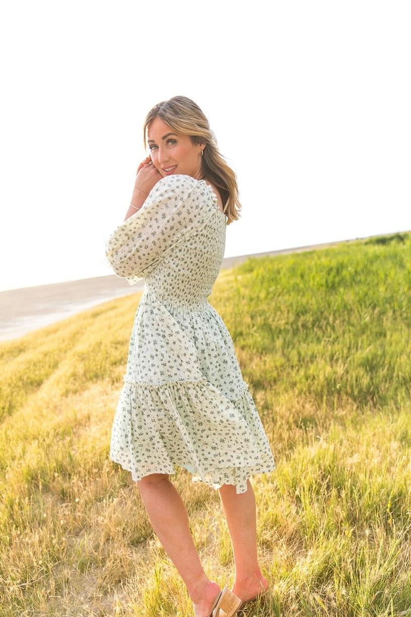 Short Madeline Dress In Blue - FINAL SALE 11 Short Madeline Dress In Blue - FINAL SALE - Image 11