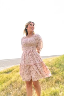 Short Madeline Dress In Pink - FINAL SALE 24 Short Madeline Dress In Pink - FINAL SALE -Ivy City Co Dress short madeline pink 08 415381