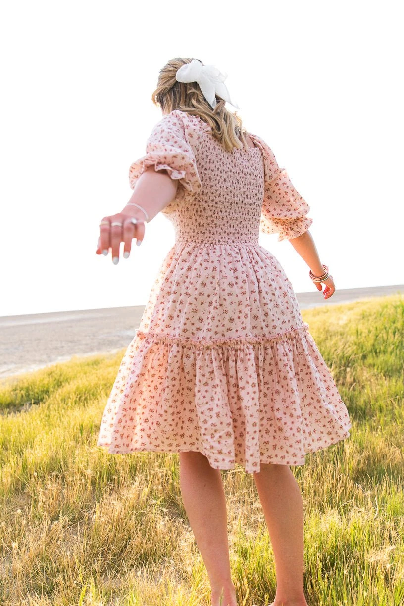 Short Madeline Dress In Pink - FINAL SALE 6 Short Madeline Dress In Pink - FINAL SALE - Image 6