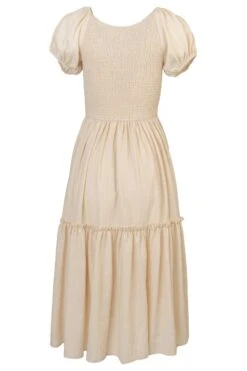 Sienna Dress In Cream - FINAL SALE -Ivy City Co Dress siennaCream.back 739373