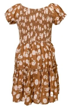 Mini Sienna Dress In Brown Floral -Ivy City Co Dress siennabrown ghost F23 1 908293