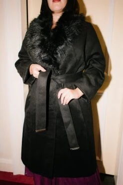 Sloane Coat In Black - FINAL SALE -Ivy City Co Dress sloane black 12 782627