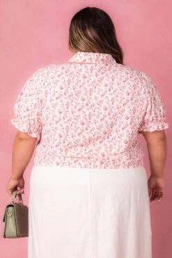 Sophia Blouse In Coral Floral -Ivy City Co Dress sophiacoral studio 07 608045