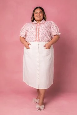 Sophia Blouse In Coral Floral -Ivy City Co Dress sophiacoral studio 09 518351