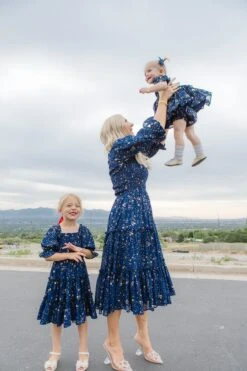 Baby Starry Nights Dress Set - FINAL SALE -Ivy City Co Dress starry nights 17 1b3f94b7 4756 45bb a623 c894845e30ee 643128