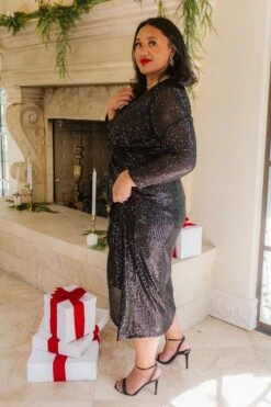 Starstruck Dress In Black - FINAL SALE -Ivy City Co Dress starstruck black plus11 814894