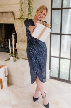 Starstruck Dress In Navy - FINAL SALE 21 Starstruck Dress In Navy - FINAL SALE -Ivy City Co Dress starstruck navy 08 822825