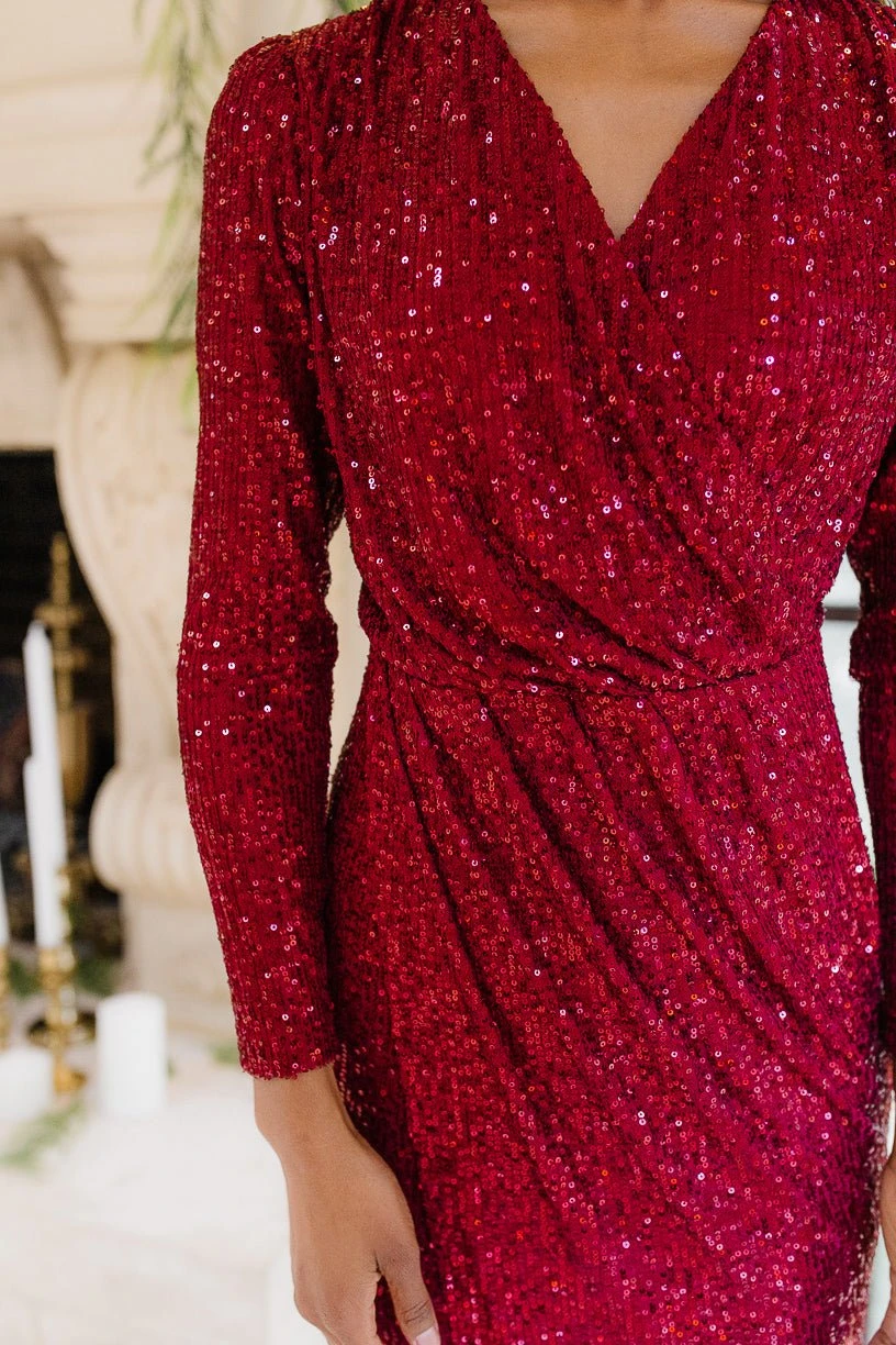 Starstruck Dress In Wine - FINAL SALE 7 Starstruck Dress In Wine - FINAL SALE - Image 7