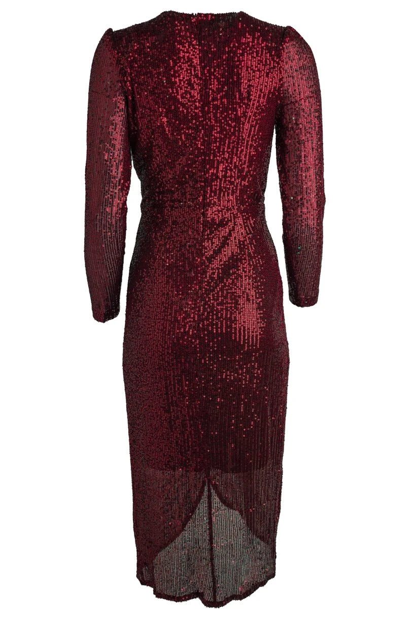 Starstruck Dress In Wine - FINAL SALE 3 Starstruck Dress In Wine - FINAL SALE - Image 3