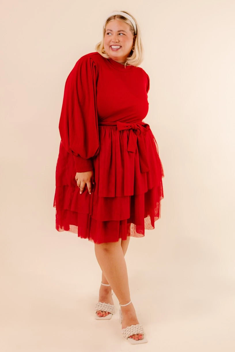 Short Cosette Dress In Red - FINAL SALE 8 Short Cosette Dress In Red - FINAL SALE - Image 8