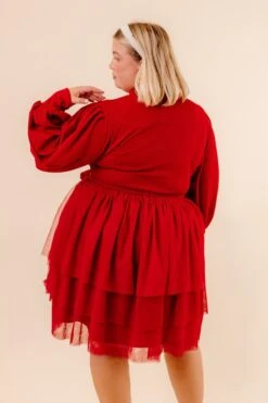 Short Cosette Dress In Red - FINAL SALE 23 Short Cosette Dress In Red - FINAL SALE -Ivy City Co Dress studio 025 773769