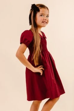 Mini Addie Dress In Wine - FINAL SALE -Ivy City Co Dress studio 076 239741