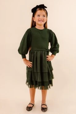 Mini Cosette Dress In Green - FINAL SALE -Ivy City Co Dress studio 089 244645