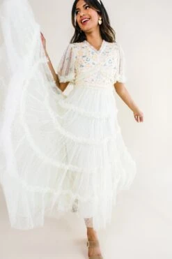 Annalise Dress In Light Yellow - FINAL SALE -Ivy City Co Dress studio easter 121