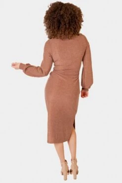 Jensen Dress In Mocha - FINAL SALE -Ivy City Co Dress studio f23 12 392349
