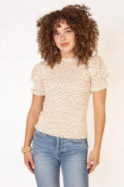 Delia Top In Ditsy Floral -Ivy City Co Dress studio f23 31 388867