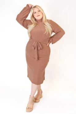 Jensen Dress In Mocha - FINAL SALE -Ivy City Co Dress studio f23 46 501817