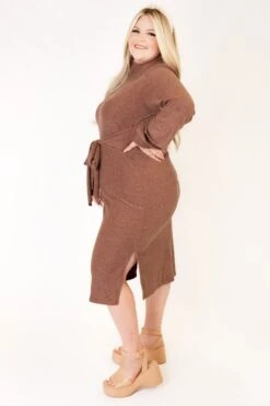 Jensen Dress In Mocha - FINAL SALE -Ivy City Co Dress studio f23 48 951203