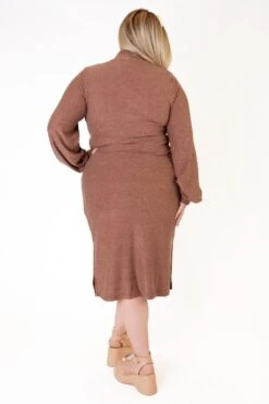 Jensen Dress In Mocha - FINAL SALE -Ivy City Co Dress studio f23 49 384525