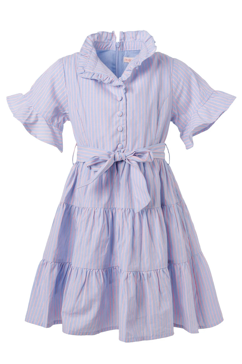 Mini Sutton Dress In Pinstripe 6 Mini Sutton Dress In Pinstripe - Image 6