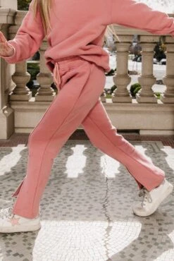 Mini Ivy City Sweatpants In Pink -Ivy City Co Dress sweats 26 898624