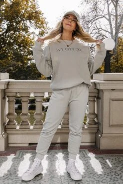 Ivy City Jogger Sweatpants In Sage 19 Ivy City Jogger Sweatpants In Sage -Ivy City Co Dress sweats 33 688417