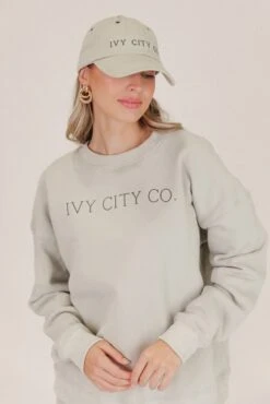 Ivy City Sweatshirt In Sage -Ivy City Co Dress sweats 50 748028