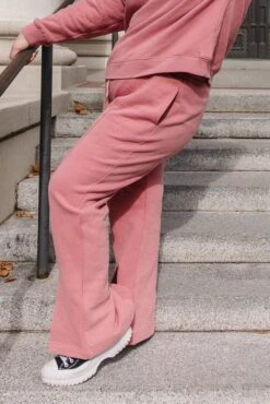 Ivy City Flare Sweatpants In Pink -Ivy City Co Dress sweats 56 684005
