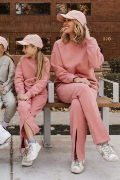 Ivy City Flare Sweatpants In Pink -Ivy City Co Dress sweats 58 209124