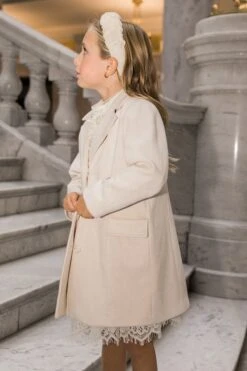 Mini Tabitha Coat In Cream Suede - FINAL SALE -Ivy City Co Dress tabitha cream mini 11 869983