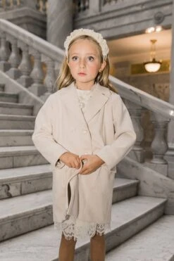 Mini Tabitha Coat In Cream Suede - FINAL SALE -Ivy City Co Dress tabitha cream mini 12 147425