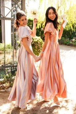Tessie Dress In Apricot Crush 26 Tessie Dress In Apricot Crush -Ivy City Co Dress tessie 03 988944