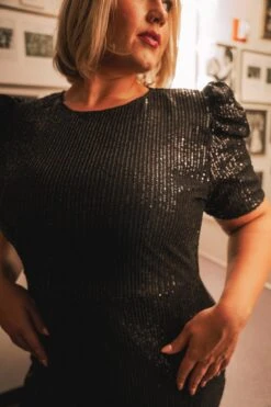 Starling Dress In Black Sequin -Ivy City Co Dress web holiday2final starling 14 460438