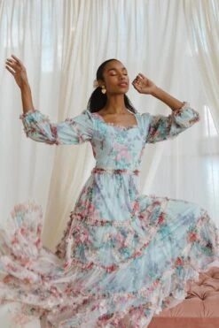 Catherine Dress In Blue Floral 17 Catherine Dress In Blue Floral -Ivy City Co Dress web lovers3 02