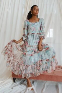 Catherine Dress In Blue Floral 25 Catherine Dress In Blue Floral -Ivy City Co Dress web lovers3 04
