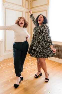 Sammy Dress In Black & Gold - FINAL SALE -Ivy City Co Dress web nye 03 217763