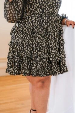 Sammy Dress In Black & Gold - FINAL SALE -Ivy City Co Dress web nye 15