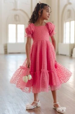 Mini Wonderland Dress In Pink Hearts -Ivy City Co Dress web valentinesday modestsizeinclusivedresses lovers 07