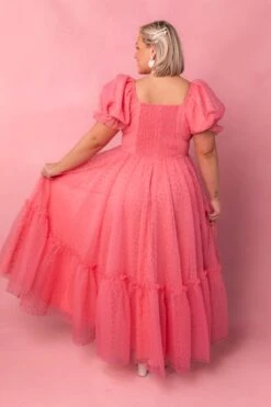 Wonderland Dress In Pink Hearts -Ivy City Co Dress web valentinesday modestsizeinclusivedresses lovers 34