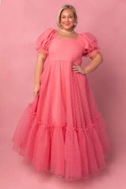 Wonderland Dress In Pink Hearts -Ivy City Co Dress web valentinesday modestsizeinclusivedresses lovers 38