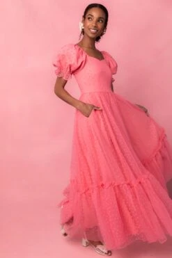 Wonderland Dress In Pink Hearts -Ivy City Co Dress web valentinesday modestsizeinclusivedresses lovers 44