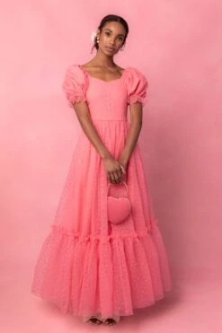 Wonderland Dress In Pink Hearts