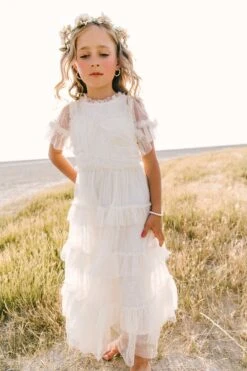 Mini Maxi Whimsical Dress In White