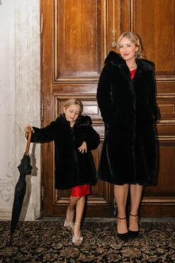 Mini Willa Coat In Black - FINAL SALE -Ivy City Co Dress willa black mini 15 203147