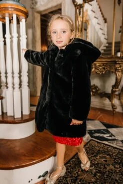 Mini Willa Coat In Black - FINAL SALE -Ivy City Co Dress willa black mini 2 465189