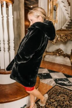 Mini Willa Coat In Black - FINAL SALE -Ivy City Co Dress willa black mini 8 957791